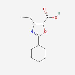 2-Cyclohexyl-4-ethyl-1,3-oxazole-5-carboxylic acid