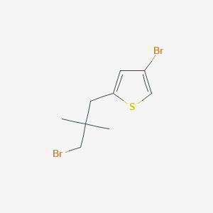 4-Bromo-2-(3-bromo-2,2-dimethylpropyl)thiophene