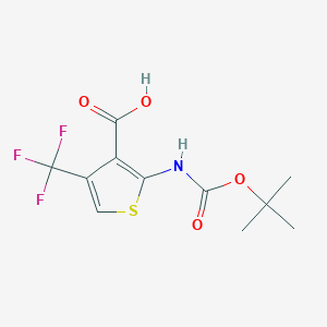 2-{[(Tert-butoxy)carbonyl]amino}-4-(trifluoromethyl)thiophene-3-carboxylic acid