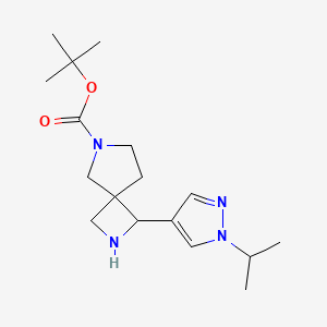 tert-Butyl 1-[1-(propan-2-yl)-1H-pyrazol-4-yl]-2,6-diazaspiro[3.4]octane-6-carboxylate