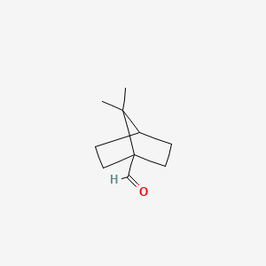 molecular formula C10H16O B13195777 7,7-Dimethylbicyclo[2.2.1]heptane-1-carbaldehyde CAS No. 110977-32-7