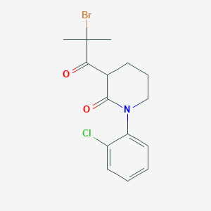 3-(2-Bromo-2-methylpropanoyl)-1-(2-chlorophenyl)piperidin-2-one