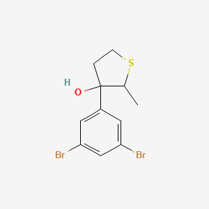 3-(3,5-Dibromophenyl)-2-methylthiolan-3-ol