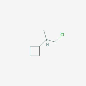 molecular formula C7H13Cl B13195818 (1-Chloropropan-2-yl)cyclobutane 