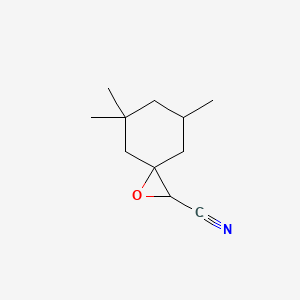 5,5,7-Trimethyl-1-oxaspiro[2.5]octane-2-carbonitrile