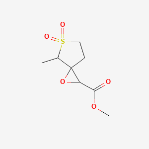 Methyl 7-methyl-6,6-dioxo-1-oxa-6lambda6-thiaspiro[2.4]heptane-2-carboxylate