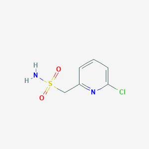 molecular formula C6H7ClN2O2S B13195850 (6-Chloropyridin-2-YL)methanesulfonamide 