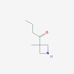 1-(3-Methylazetidin-3-yl)butan-1-one