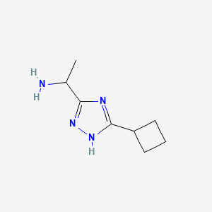 1-(5-cyclobutyl-4H-1,2,4-triazol-3-yl)ethan-1-amine