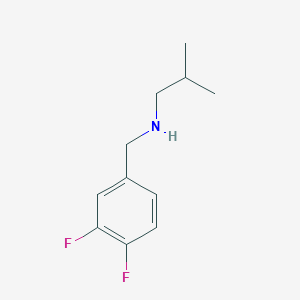 molecular formula C11H15F2N B13195877 [(3,4-Difluorophenyl)methyl](2-methylpropyl)amine 