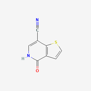 molecular formula C8H4N2OS B1319588 4-Oxo-4,5-dihydrothieno[3,2-c]pyridine-7-carbonitrile CAS No. 55040-34-1