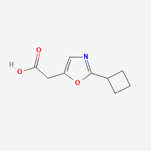 2-(2-Cyclobutyl-1,3-oxazol-5-yl)acetic acid