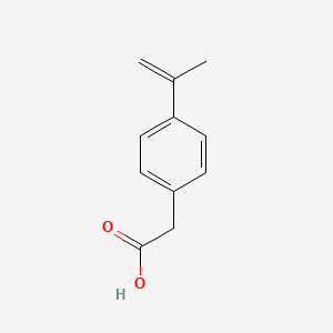 molecular formula C11H12O2 B13195888 2-[4-(Prop-1-EN-2-YL)phenyl]acetic acid 