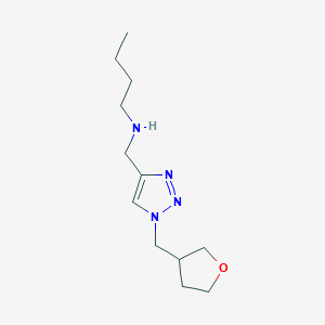 molecular formula C12H22N4O B13195901 Butyl({1-[(oxolan-3-yl)methyl]-1H-1,2,3-triazol-4-yl}methyl)amine 