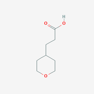 molecular formula C8H14O3 B1319592 3-(Oxan-4-yl)propanoic acid CAS No. 40500-10-5