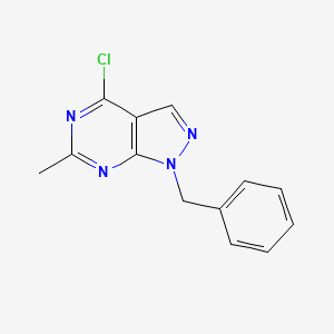 1-Benzyl-4-chloro-6-methyl-1H-pyrazolo[3,4-D]pyrimidine