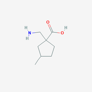 1-(Aminomethyl)-3-methylcyclopentane-1-carboxylic acid