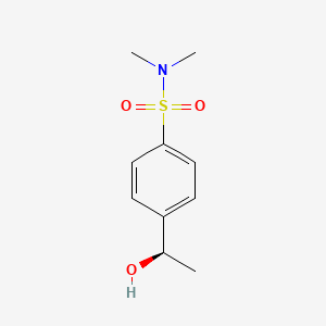 4-[(1R)-1-Hydroxyethyl]-N,N-dimethylbenzene-1-sulfonamide