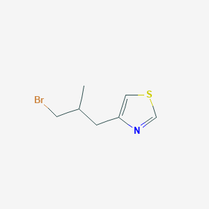 4-(3-Bromo-2-methylpropyl)-1,3-thiazole