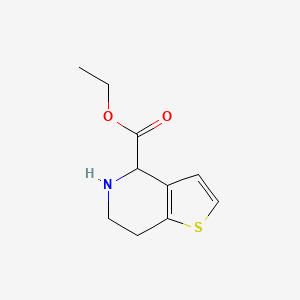 molecular formula C10H13NO2S B13196042 ethyl 4H,5H,6H,7H-thieno[3,2-c]pyridine-4-carboxylate 