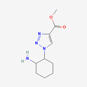 molecular formula C10H16N4O2 B13196064 Methyl 1-(2-aminocyclohexyl)-1H-1,2,3-triazole-4-carboxylate 