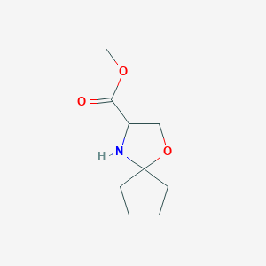 molecular formula C9H15NO3 B13196084 Methyl 1-oxa-4-azaspiro[4.4]nonane-3-carboxylate 