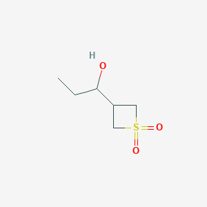 3-(1-Hydroxypropyl)-1lambda6-thietane-1,1-dione