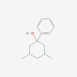 molecular formula C14H20O B13196120 3,5-Dimethyl-1-phenylcyclohexan-1-ol 