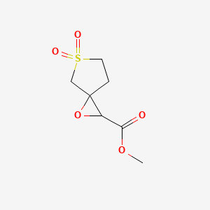 Methyl 1-oxa-5-thiaspiro[2.4]heptane-2-carboxylate 5,5-dioxide