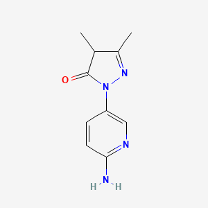 1-(6-Aminopyridin-3-yl)-3,4-dimethyl-4,5-dihydro-1H-pyrazol-5-one