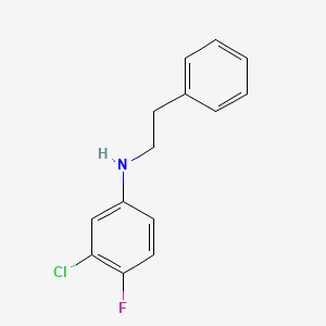 3-Chloro-4-fluoro-N-phenethylaniline