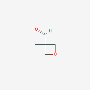 molecular formula C5H8O2 B1319623 3-Methyloxetane-3-carbaldehyde CAS No. 99419-31-5