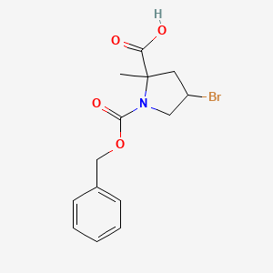 1-[(Benzyloxy)carbonyl]-4-bromo-2-methylpyrrolidine-2-carboxylic acid