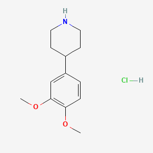 molecular formula C13H20ClNO2 B1319628 4-(3,4-Dimethoxyphenyl)piperidine hydrochloride CAS No. 121278-33-9