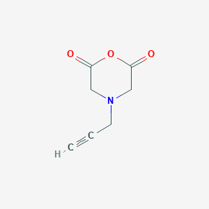 molecular formula C7H7NO3 B13196302 4-(Prop-2-yn-1-yl)morpholine-2,6-dione 