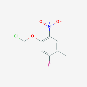 1-(Chloromethoxy)-5-fluoro-4-methyl-2-nitrobenzene