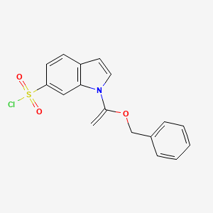 1-[1-(Benzyloxy)ethenyl]-1H-indole-6-sulfonyl chloride