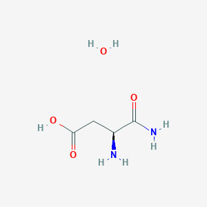 (S)-3,4-diamino-4-oxobutanoic acid hydrate