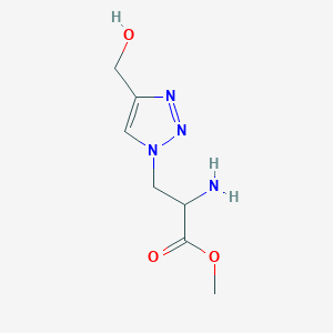 Methyl 2-amino-3-[4-(hydroxymethyl)-1H-1,2,3-triazol-1-yl]propanoate