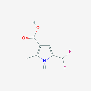 5-(Difluoromethyl)-2-methyl-1H-pyrrole-3-carboxylic acid