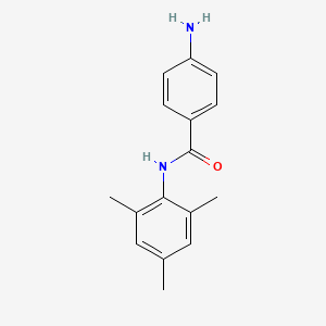 molecular formula C16H18N2O B1319638 4-氨基-N-三甲苯甲酰胺 CAS No. 790-54-5