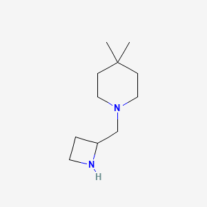 1-[(Azetidin-2-yl)methyl]-4,4-dimethylpiperidine