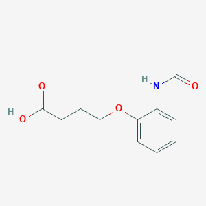 4-(2-Acetamidophenoxy)butanoic acid