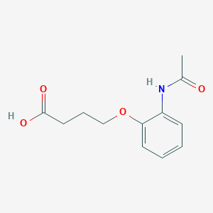 molecular formula C12H15NO4 B1319641 4-(2-Acetamidophenoxy)butanoic acid CAS No. 1016689-67-0