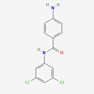 molecular formula C13H10Cl2N2O B1319642 4-Amino-N-(3,5-dichlorophenyl)benzamide CAS No. 1018501-88-6