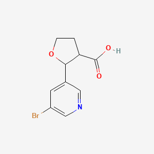 2-(5-Bromopyridin-3-yl)oxolane-3-carboxylic acid