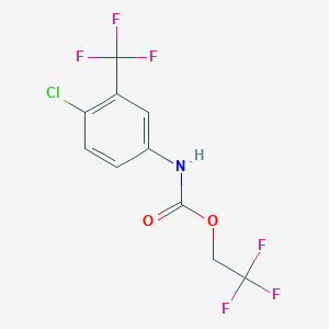 2,2,2-Trifluoroethyl (4-chloro-3-(trifluoromethyl)phenyl)carbamate