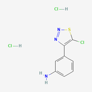 3-(5-Chloro-1,2,3-thiadiazol-4-yl)aniline dihydrochloride