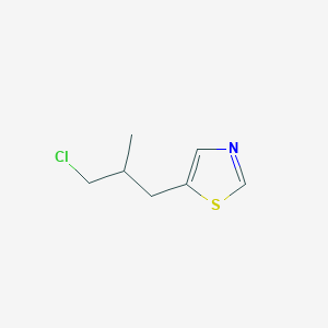 5-(3-Chloro-2-methylpropyl)-1,3-thiazole