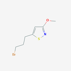 5-(3-Bromopropyl)-3-methoxy-1,2-thiazole